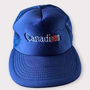 Vintage Canadian Air foam Trucker Snapback Hat